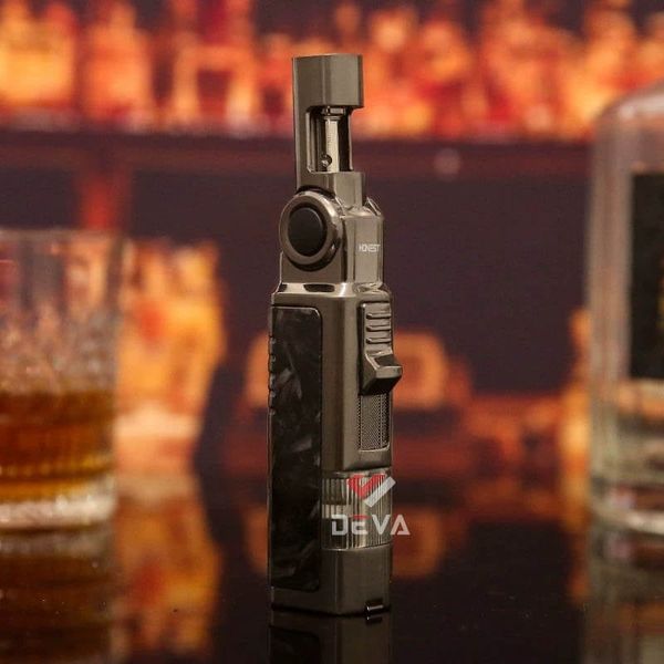 Bật lửa gas Honest khò 1 tia cổ xoay 4 nấc kèm đục BCZ863