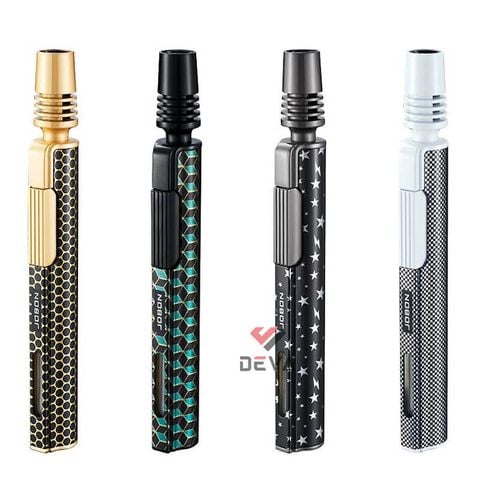 Bật lửa gas Jobon khò 1 tia cán dài tích hợp ô cửa quan sát gas ZB 215