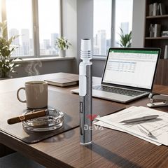 Bật lửa gas Jobon khò 1 tia cán dài tích hợp ô cửa quan sát gas ZB 215