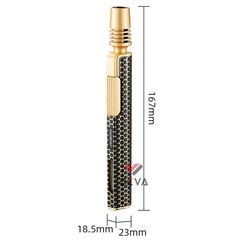 Bật lửa gas Jobon khò 1 tia cán dài tích hợp ô cửa quan sát gas ZB 215