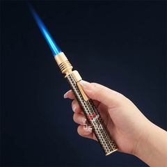 Bật lửa gas Jobon khò 1 tia cán dài tích hợp ô cửa quan sát gas ZB 215