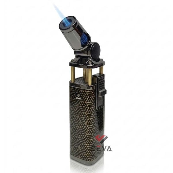 Bật lửa gas Jobon khò 1 tia đầu xoay 30° có khóa gas chế độ rảnh tay ZB 106