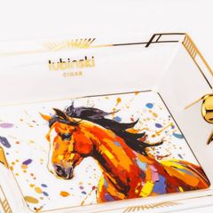 Gạt tàn xì gà 2 điếu Lubinski YJA 20053 – Họa tiết Vân Ngựa 2026