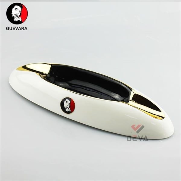Gạt tàn sứ 2 điếu hình bầu dục Guevara Rag 2219