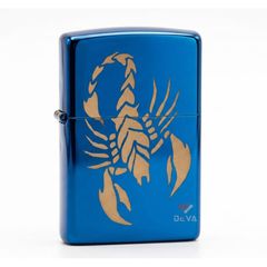 Zippo Xanh Sapphire Khắc Bọ Cạp ZK31