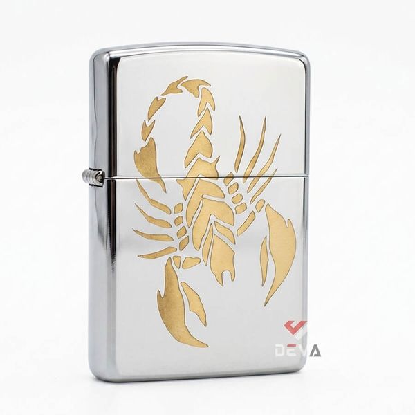 Zippo Xanh Sapphire Khắc Bọ Cạp ZK31