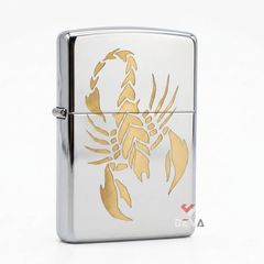 Zippo Xanh Sapphire Khắc Bọ Cạp ZK31