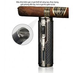 Bật lửa ga điện Honest khò 3 tia kèm đục BCZ 792