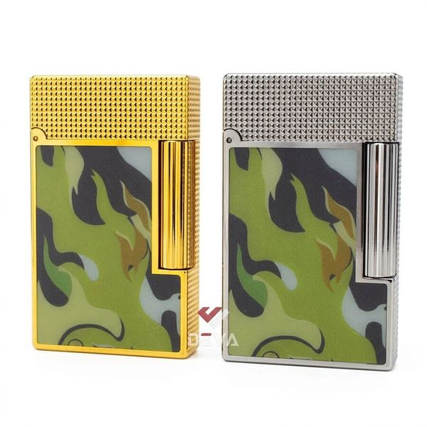 Dupont Hồng Kông Sơn Mài Hoa Văn Nguỵ Trang Camo Ngọn Lửa D206
