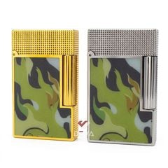Dupont Hồng Kông Sơn Mài Hoa Văn Nguỵ Trang Camo Ngọn Lửa D206