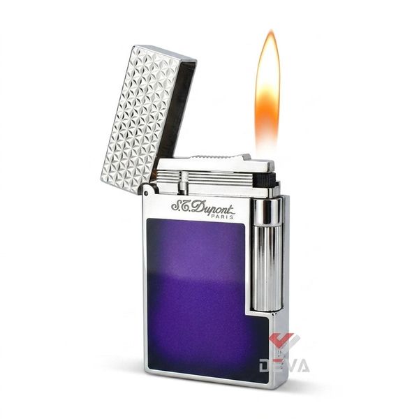 Dupont Hồng Kông Sơn Mài Tím Nắp Vẫn Kim Cương Nổi D165