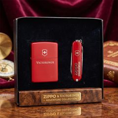 Bộ Set Zippo & Dao Đa Năng Victorinox 1996 C31