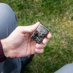 Zippo Bản Giới Hạn Kỷ Niệm 125 Năm Sinh Nhật George G. Blaisdell  Collectible Black Ice Z347