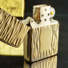 Bật Lửa Zippo Vintage 198x Golden Elegance – Bản Mạ Vàng 22K Quý Tộc C04