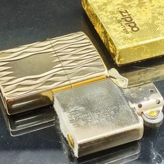 Bật Lửa Zippo Vintage 198x Golden Elegance – Bản Mạ Vàng 22K Quý Tộc C04