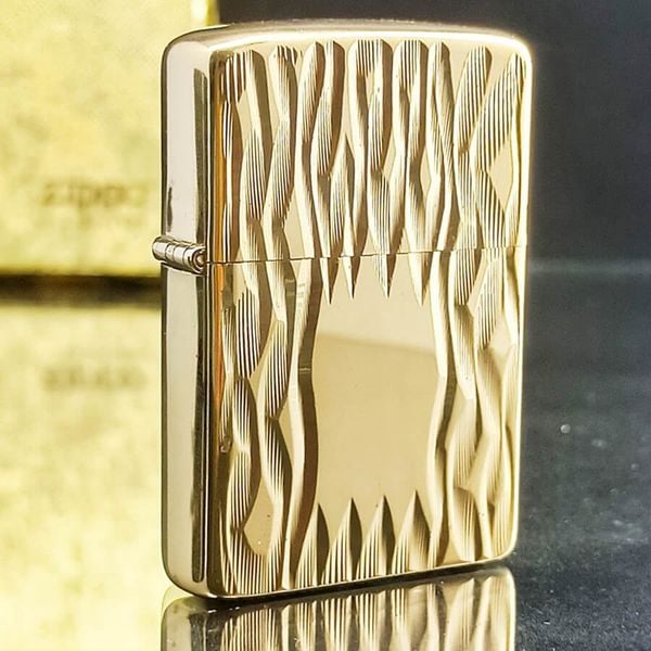 Bật Lửa Zippo Vintage 198x Golden Elegance – Bản Mạ Vàng 22K Quý Tộc C04