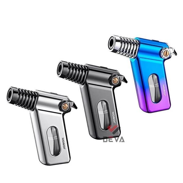 Bật lửa Jobon khò 1 tia bình chứa trong suốt kèm khóa gas ZB-216