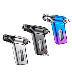 Bật lửa Jobon khò 1 tia bình chứa trong suốt kèm khóa gas ZB-216