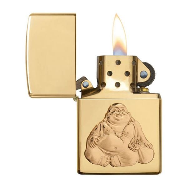 Zippo dán Emblem hình phật Di Lặc Z249