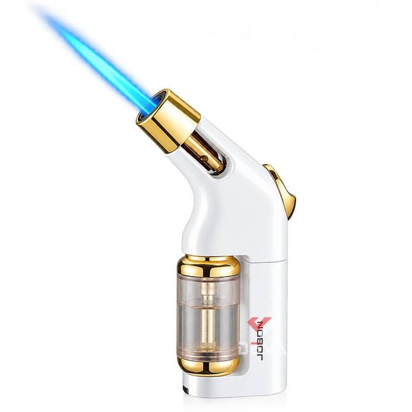 Bật lửa gas Jobon khò 1 tia kèm đục Cigar chuyên dụng có bình chứa ga lộ thiên ZB 513