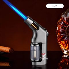 Bật lửa gas Jobon khò 1 tia kèm đục Cigar chuyên dụng có bình chứa ga lộ thiên ZB 513