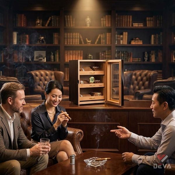 Hộp ủ bảo quản xì gà 80 điếu Lubinski YJA 60018