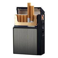 Hộp đựng thuốc  Focus 20 điếu 6.5mm kèm bật lửa JD YH035