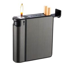 Hộp đựng thuốc lá Focus nguyên bao 20 điếu loại 6.5mm kèm bật lửa JD YH103