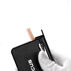 Hộp đựng thuốc lá Focus loại 10 điếu size 6.5mm kèm bật lửa khò 1 tia JD YH002