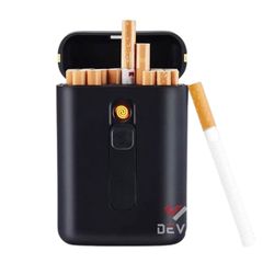 Hộp đựng thuốc Dinghao kèm bật lửa điện 20 điếu DH 9008