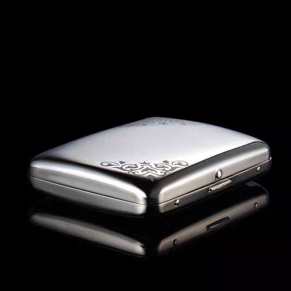 Hộp đựng thuốc lá Kuboy loại 16 điếu 6.5mm kim loại nguyên khối KC3