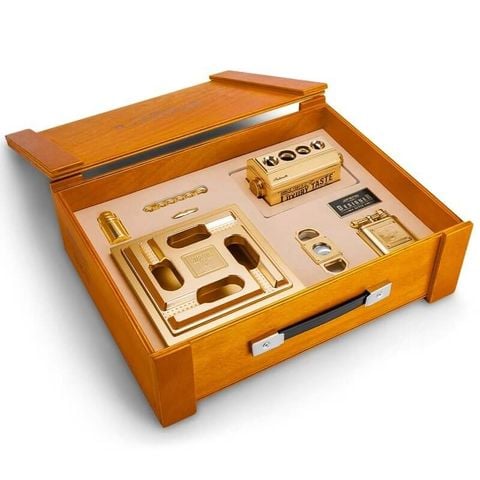 Set Phụ Kiện Xì Gà (Cigar) Jifeng Luxury Gold 5 Món – Đẳng Cấp Quý Tộc