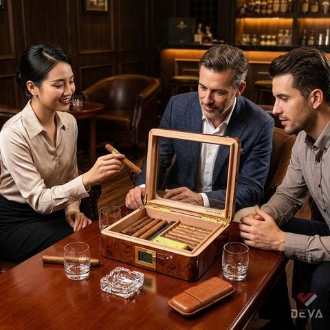 Hộp ủ xì gà Lubinski loại 30~45 điếu YJA-60054