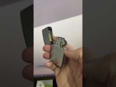 Bật lửa Zippo Mỹ bạc xước Z69-video