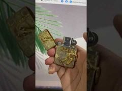 Zippo Ốp Nổi Con Ngựa Winning Whiny Mạ Vàng ZN100-video