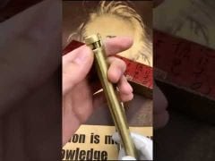 Bật lửa thủ công Đồng nguyên khối độc lạ cán dài TC31-video