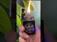Bật lửa xăng cảm ứng điện tử bánh xe xoay HT9012-video