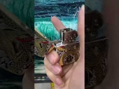 Bật lửa xăng đá chính hãng Zorro phiên bản giới hạn chủ đề năm Ất Tỵ 2025 Z2-2025-video