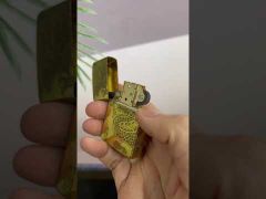 Zippo Khắc Sâu Rồng Vàng Bay Lượn ZN321-video