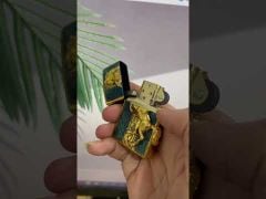 Zippo Đồng Cháy Ốp Chú Ngựa Chiến Thắng ZN17-video