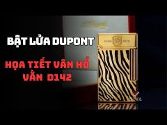 Dupont Hồng Kông Sơn Mài Hoa Văn Vằn Đen D142-video