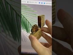 Zippo Khảm Trai Khắc Bát Nhã Tâm Kinh Mạ Vàng ZN129-video