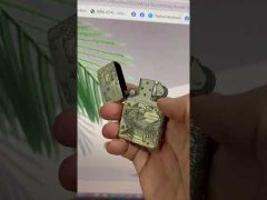 Zippo bạc khắc hình cá chép ZN172-video