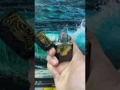 Bật Lửa Chính Hãng Zorro Bản Giới Hạn Khắc Đầu Hổ Mạ Vàng Z92128-video