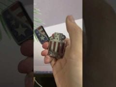 Zippo Hình Mẫu Logo Zippo Kết Hợp Cờ Mỹ Zippo US Flag Z217-video