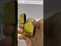Zippo Armor viền gõ búa cạnh hoa văn đồng cháy bản giới hạn ZN325-video