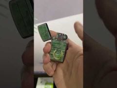 Zippo Slim In Hình Cỏ 4 Lá và Móng Ngựa Z380-video