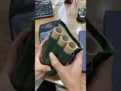 Bao da Cigar đựng 3 điếu xì gà lubinski YJA 50015-video