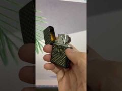 Zippo Mỹ chính hãng sơn đen mờ in hoa văn Vip Z193-video