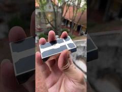 Bật lửa Dupont sơn mài đen kẻ dọc khắc chữ Bogie D76-video